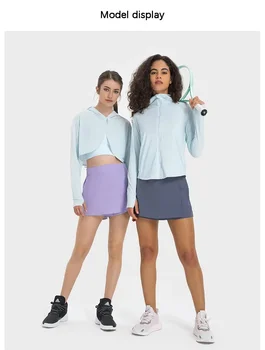 Brand Lulu Zamjenjuje odjeću za golf i tenis, Elastična jakna za zaštitu od sunca, majicu za joge iz osip, походную jaknu