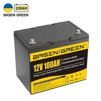 Litij baterija Basen Lifepo4 12v 100ah baterija baterija baterija baterija baterija dubokog ciklusa 12v Lifepo4