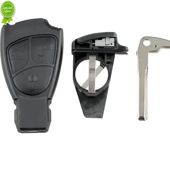 Uložak Torbica za liniju Smart Car Remote Key Case Fob Za Mercedes-Benz MB C E ML SL SLK CLK AMG Soft S 3 pritisnite I Mali Ključ