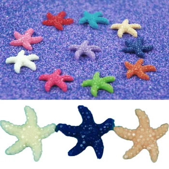 10шт Mini tar Slatka višebojnom minijaturne zvijezde Akvarij ukras za akvarij Dekor Dekoracija kuće