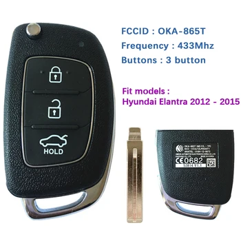 CN020077 Originalni količinu pcb za Hyundai Elantra sa 3 pritisnite 2012-2015 Pravi daljinski upravljač FCCID Broj OKA-865T (MD FL-TP)