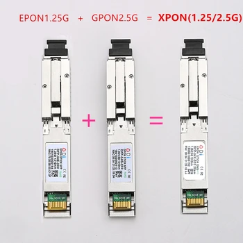 E/GXPON SFP ONU voziti s priključkom MAC SC, modul DDM pon 1490/1330 1.25 nm /2.5 G XPON/EPON/GPON (1.244 Gbit/s/2.55 G) 802.3 ah E/GXPON